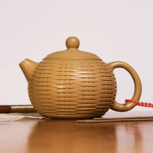 Чайник "Си Ши Плетёный", Жётлый исин, 200мл.